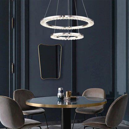 Bethel International LED Chandelier in Chrome Color