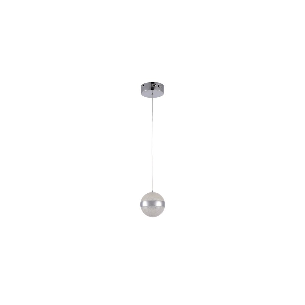 Bethel International LED Single Pendant Lighting in Chrome Color