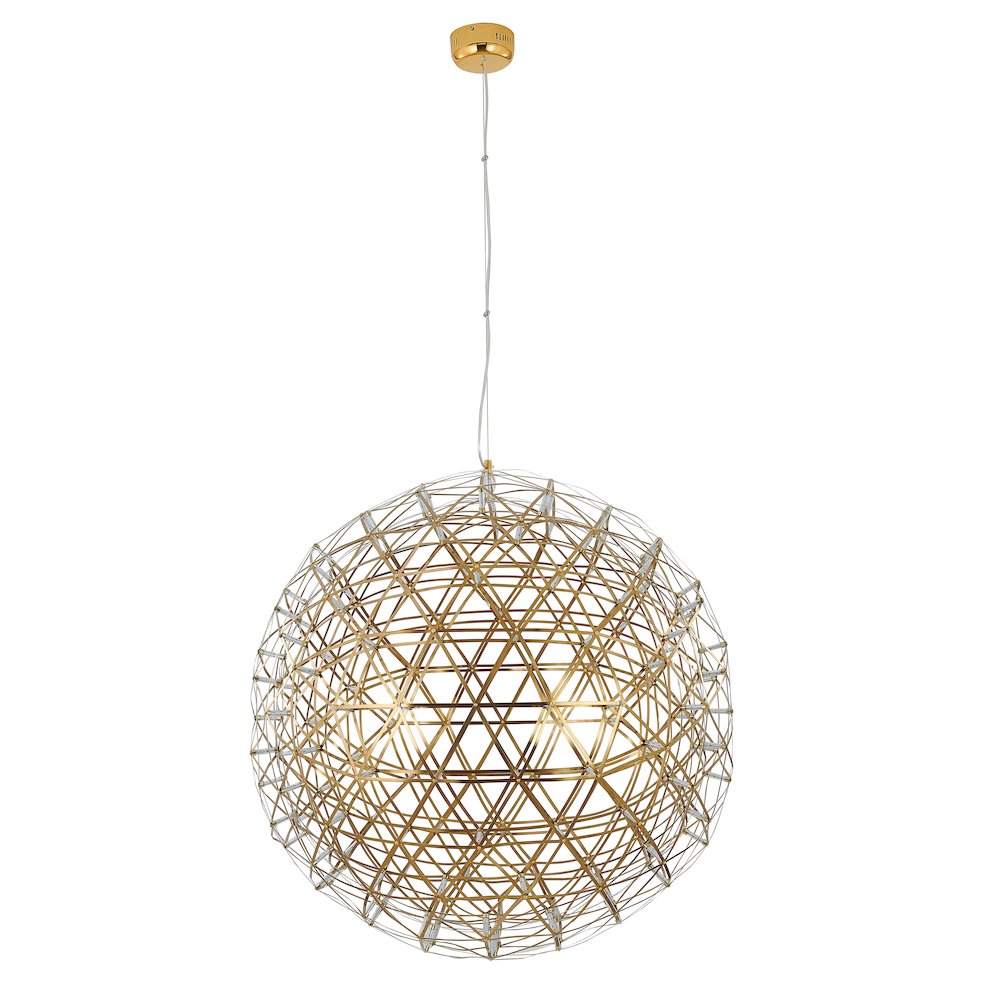 162-Light Gold Stainless Steel LED Chandelier
