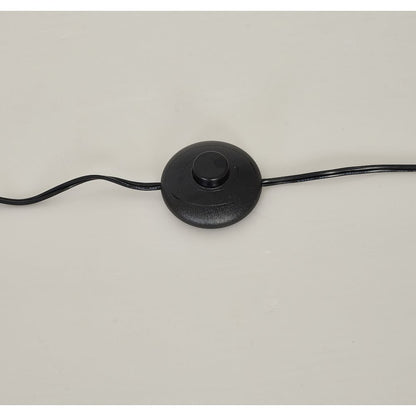 1-Light Matte Black Die Cast Arched Floor Lamp With An Acrylic Shade
