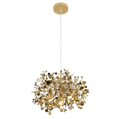1-Light Gold Stainless Steel Sparkle Confetti Pendant