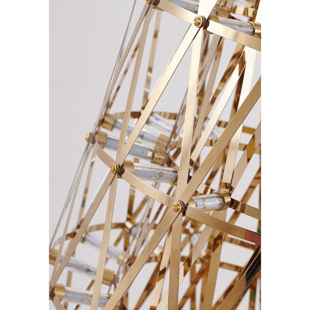 255-Light Gold LED Stainless Steel Floor Lamp
