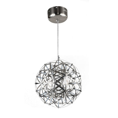 42-Light Satin Nickel Stainless Steel LED Chandelier