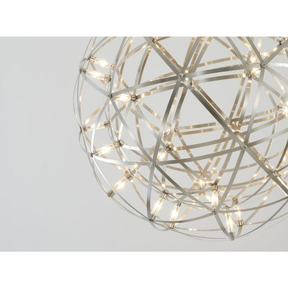42-Light Satin Nickel Stainless Steel LED Chandelier