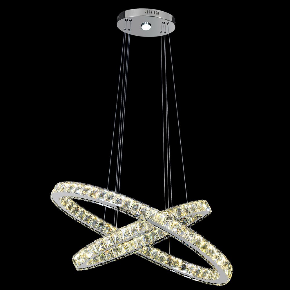 Bethel International LED Chandelier in Chrome Color