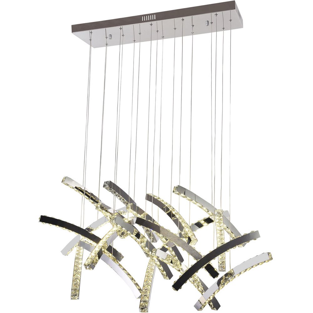 Bethel International LED Chandelier in Chrome Color