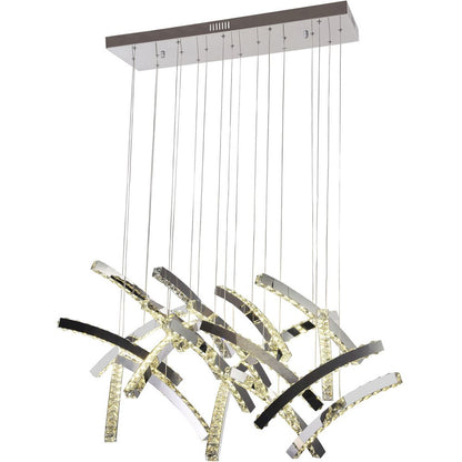 Bethel International LED Chandelier in Chrome Color