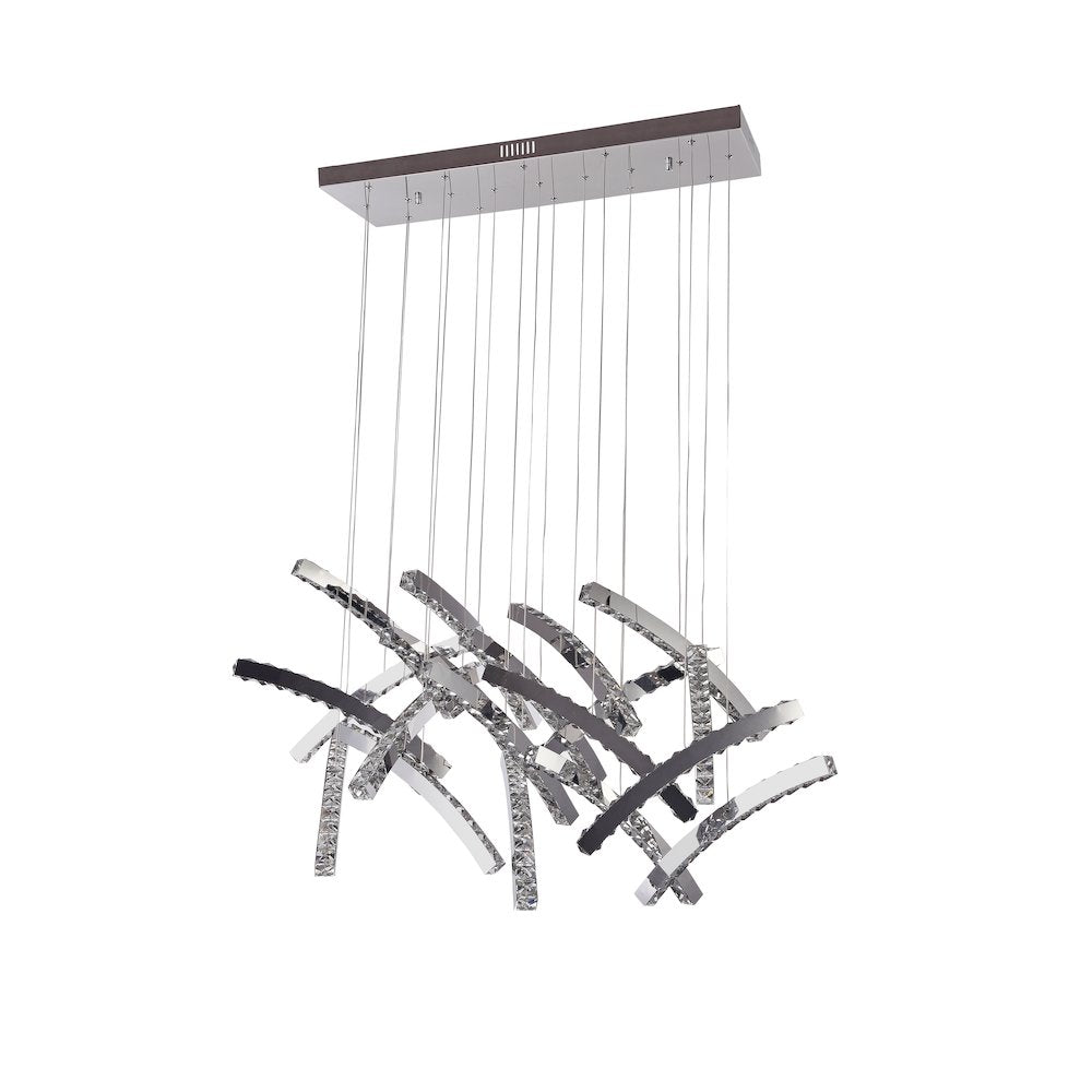 Bethel International LED Chandelier in Chrome Color