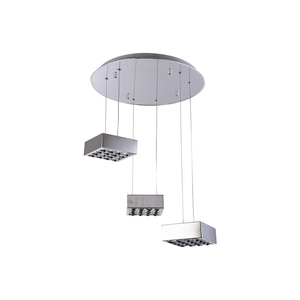 Bethel International LED Chandelier in Chrome Color