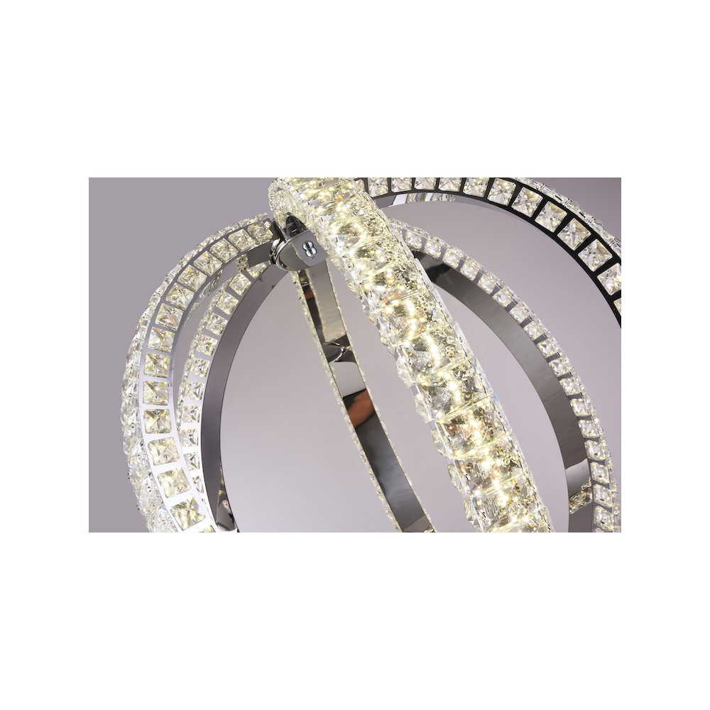 Bethel International LED Chandelier in Chrome Color