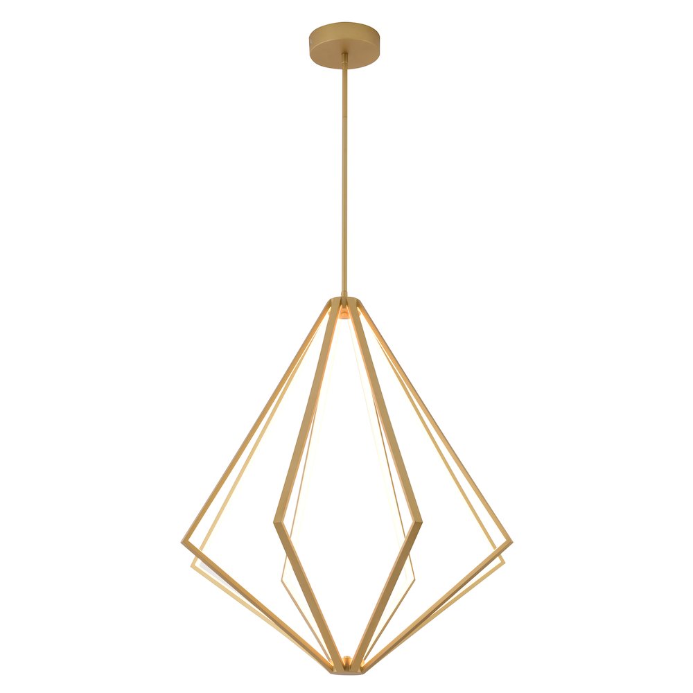 8-Light Gold Metal LED Chandelier With Silicone Diffusers