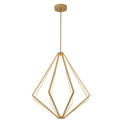8-Light Gold Metal LED Chandelier With Silicone Diffusers
