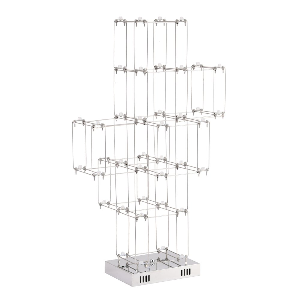 38-Light Satin Nickel LED Stainless Steel Floor Lamp