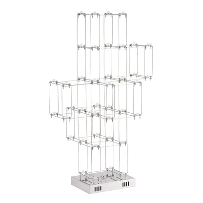 38-Light Satin Nickel LED Stainless Steel Floor Lamp