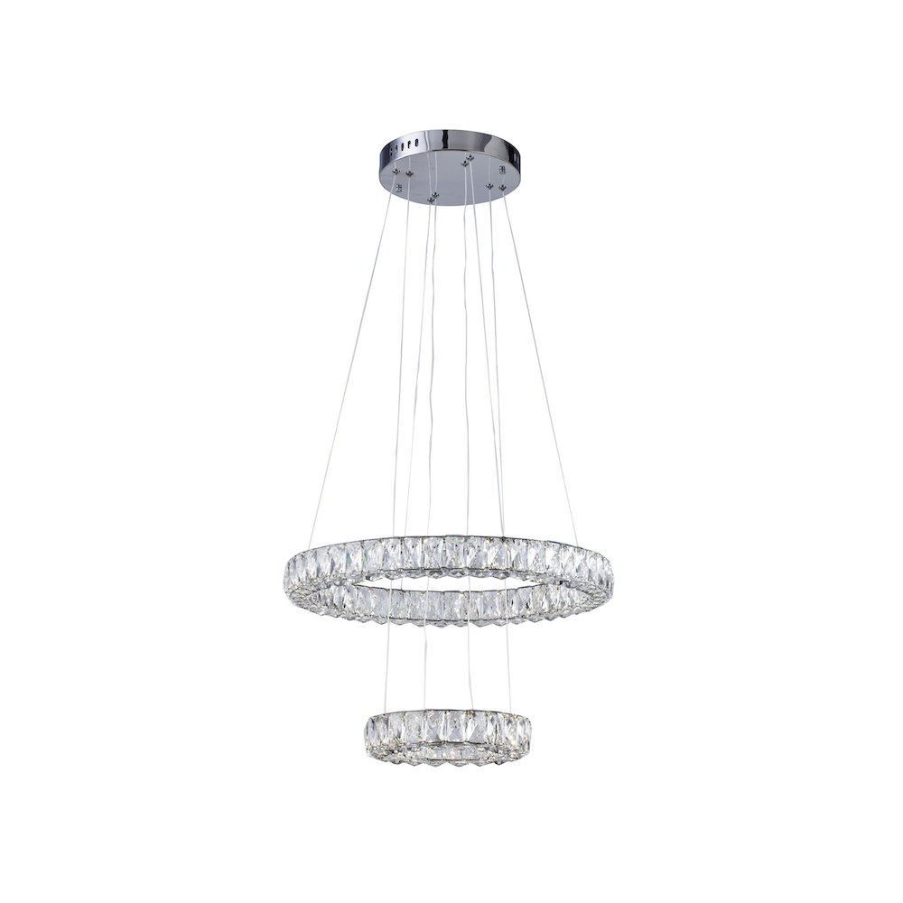Bethel International LED Single Pendant Lighting in Chrome Color
