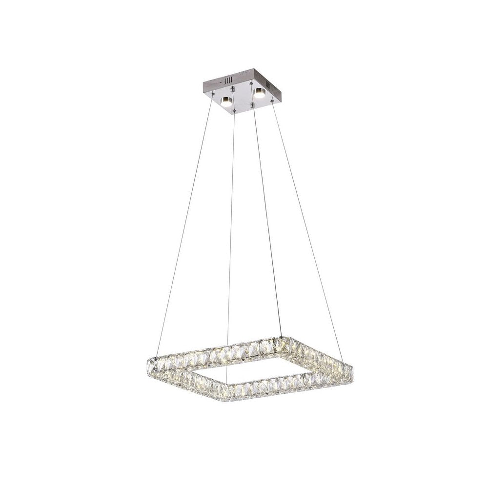 Bethel International LED Single Pendant Lighting in Chrome Color