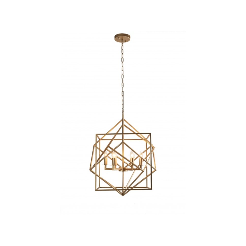 Bethel International Chandelier in Gold Color