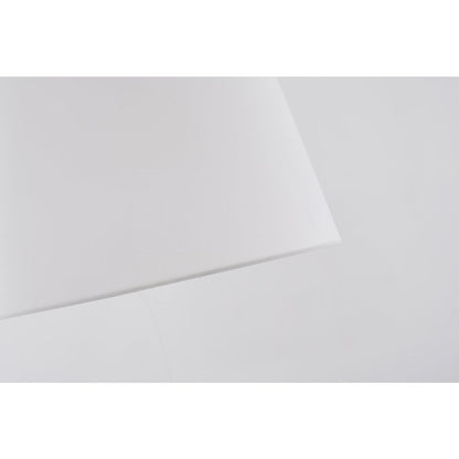 1-Light Chrome Floor Lamp With A White Linen Drum