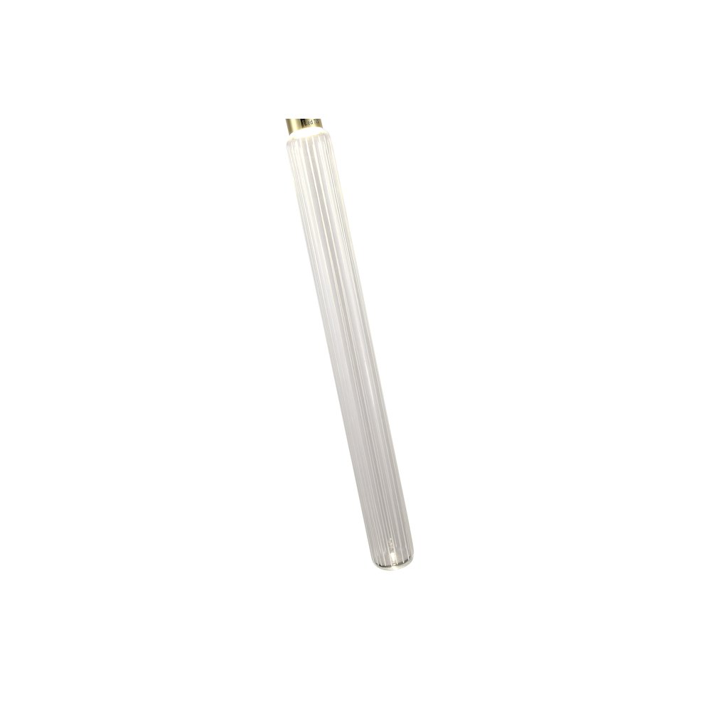 1-Light Gold LED Pendant With A Clear Glass Shade