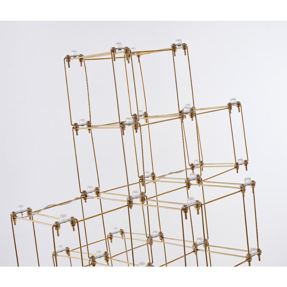 38-Light Gold LED Stainless Steel Floor Lamp