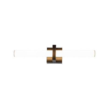 1-Light Satin Black LED Wall Sconce With A Frosted Opal Glass Shade