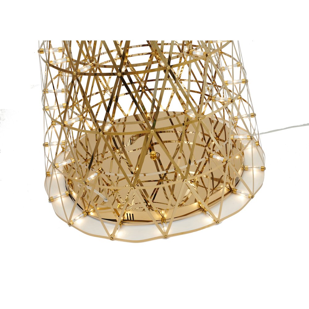 255-Light Gold LED Stainless Steel Floor Lamp