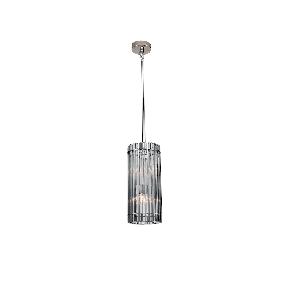Bethel International Single Pendant Lighting in Chrome Color