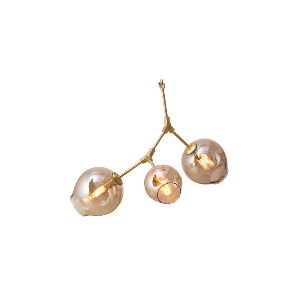 Bethel International Chandelier in Brass Color