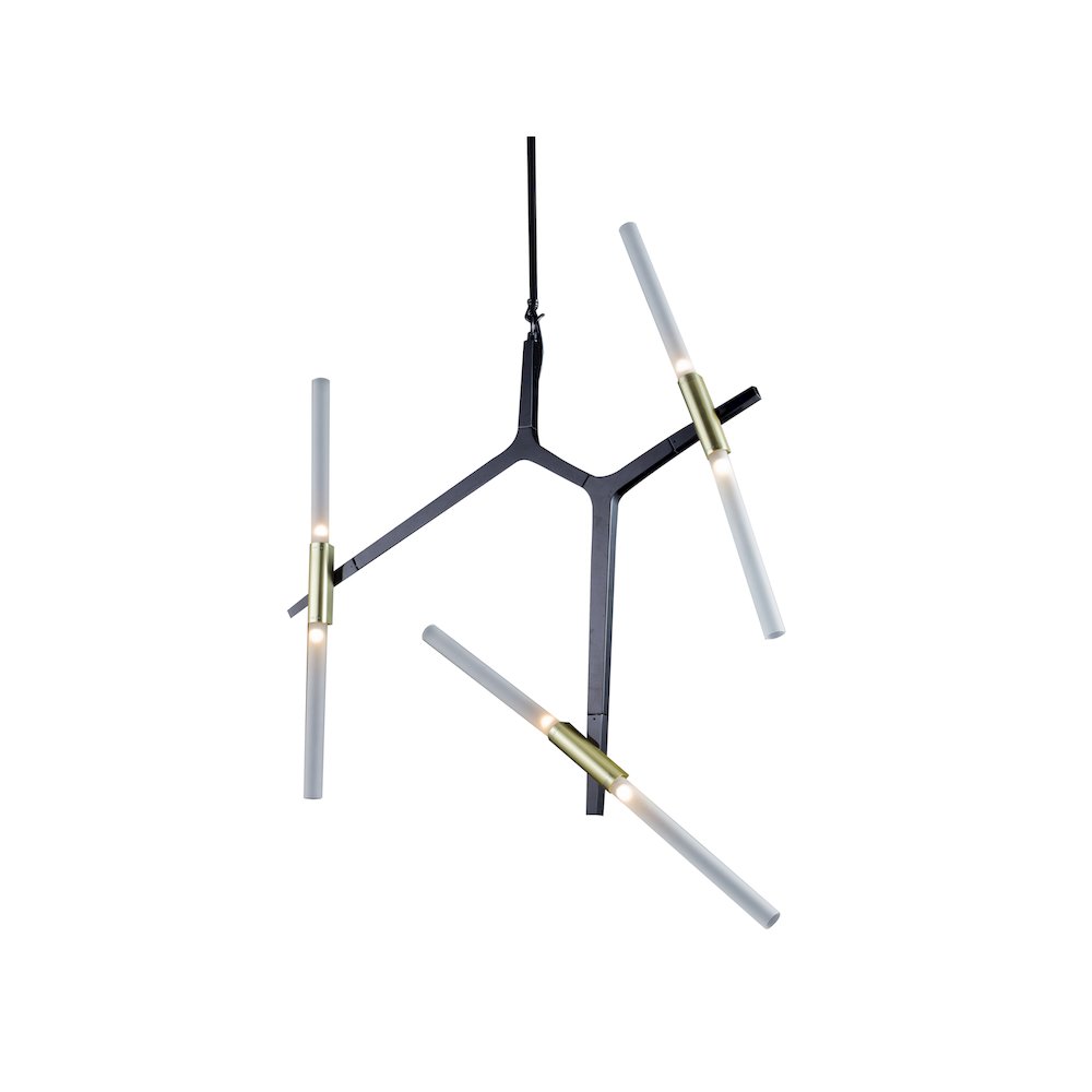 Bethel International Chandelier in Black Color