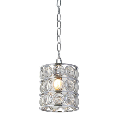 Bethel International Single Pendant Lighting in Chrome Color