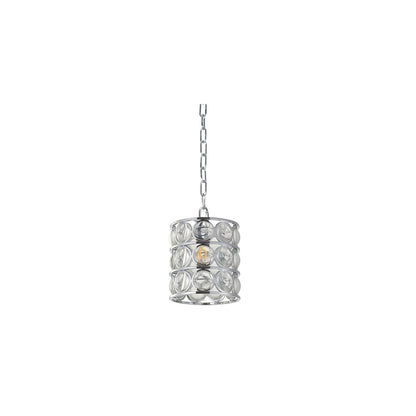 Bethel International Single Pendant Lighting in Chrome Color