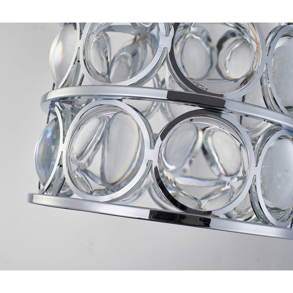 Bethel International Single Pendant Lighting in Chrome Color