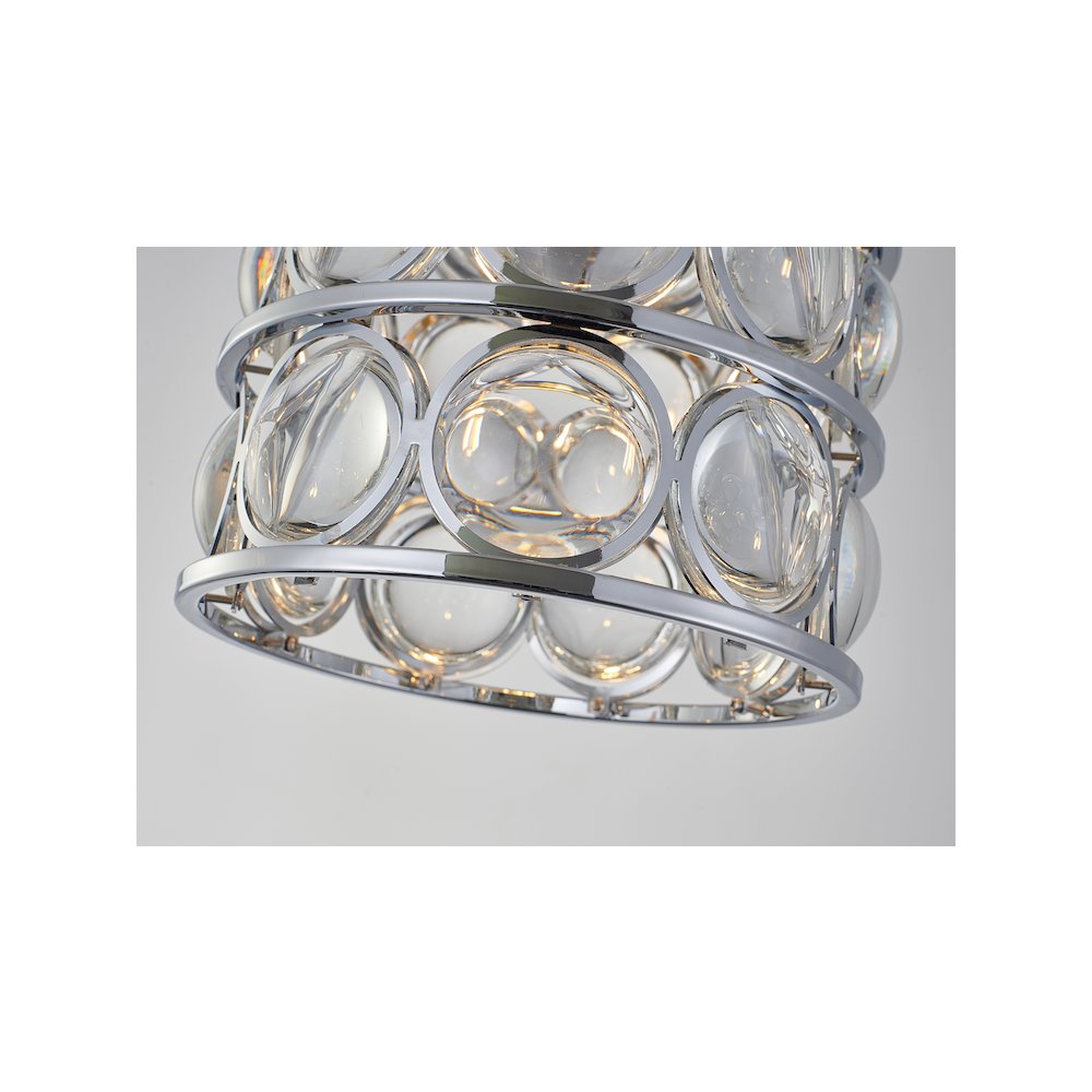 Bethel International Single Pendant Lighting in Chrome Color