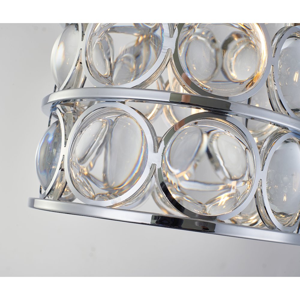 Bethel International Single Pendant Lighting in Chrome Color