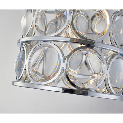 Bethel International Single Pendant Lighting in Chrome Color