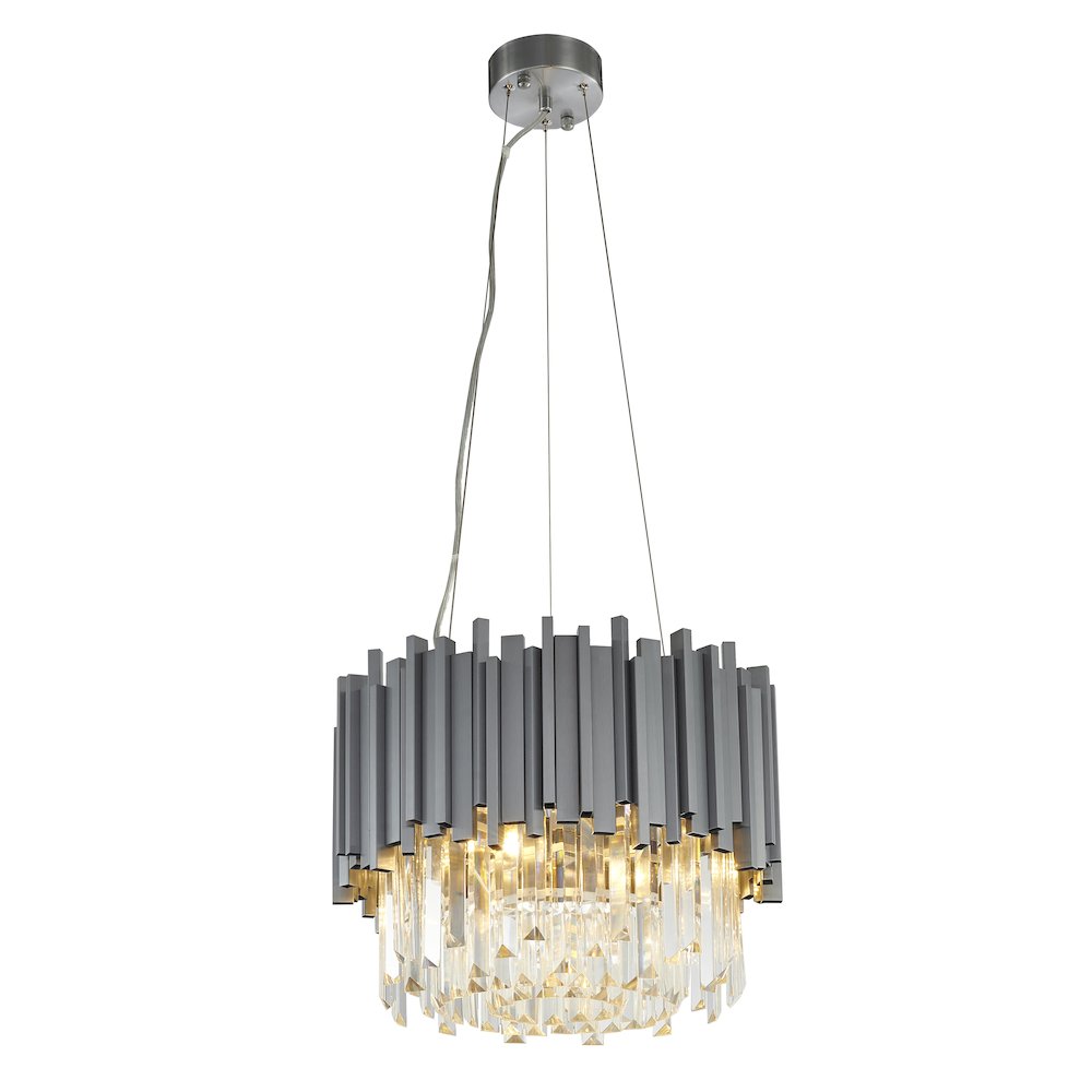 Bethel International Chandelier in Silver Color