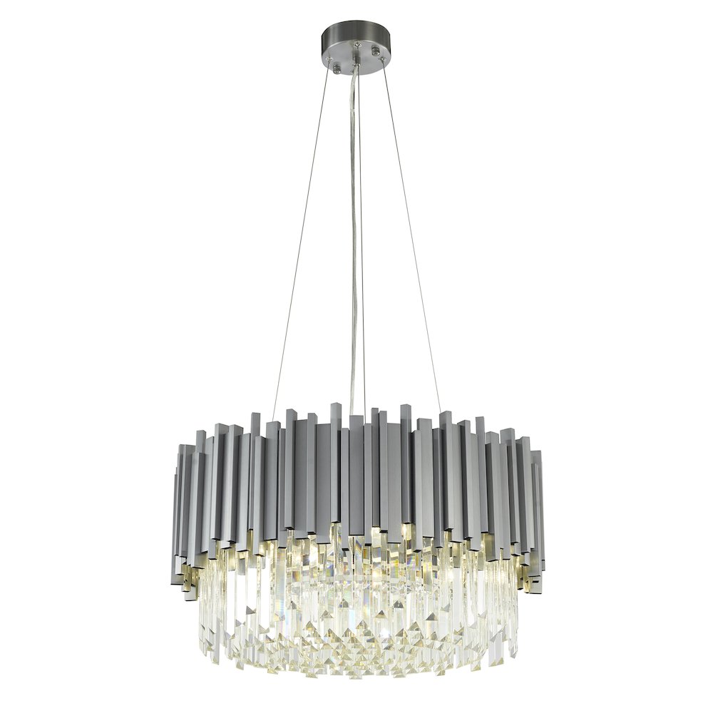 Bethel International Chandelier in Silver Color