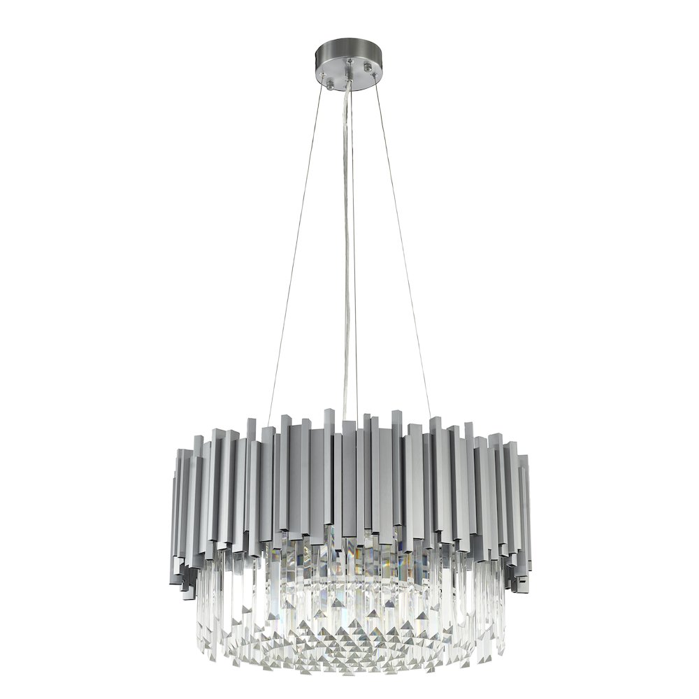 Bethel International Chandelier in Silver Color