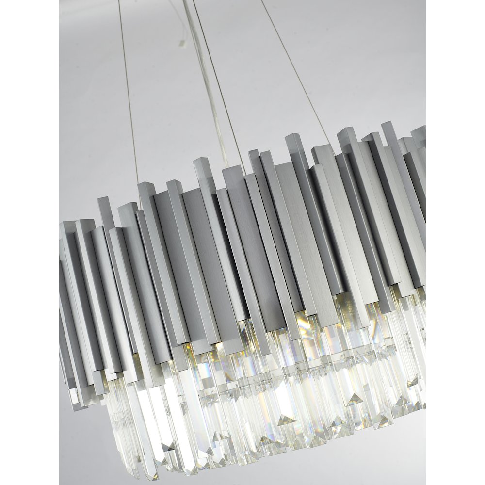 Bethel International Chandelier in Silver Color