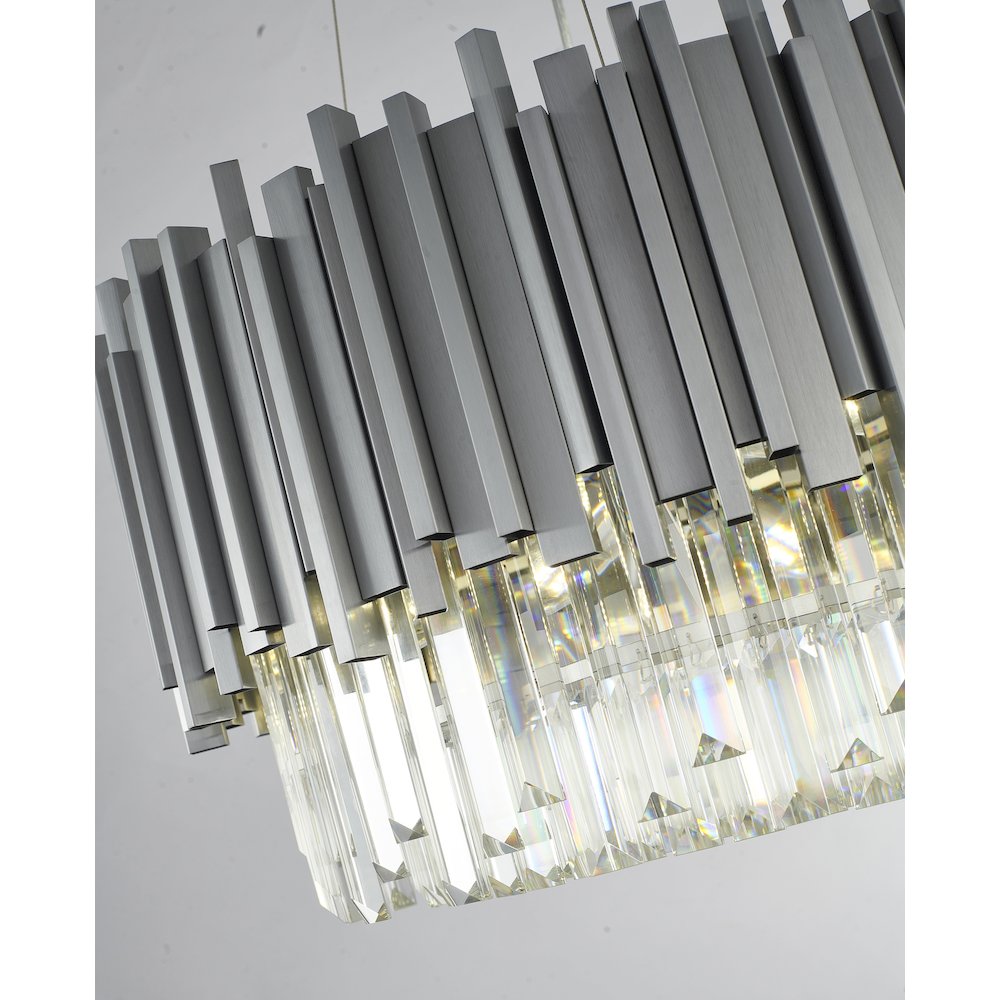 Bethel International Chandelier in Silver Color