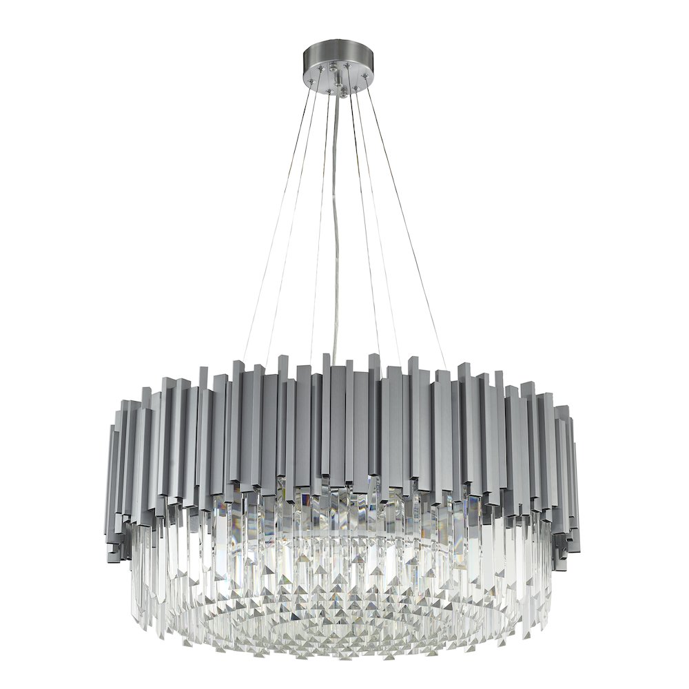 Bethel International Chandelier in Silver Color