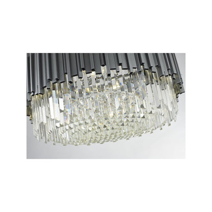 Bethel International Chandelier in Silver Color