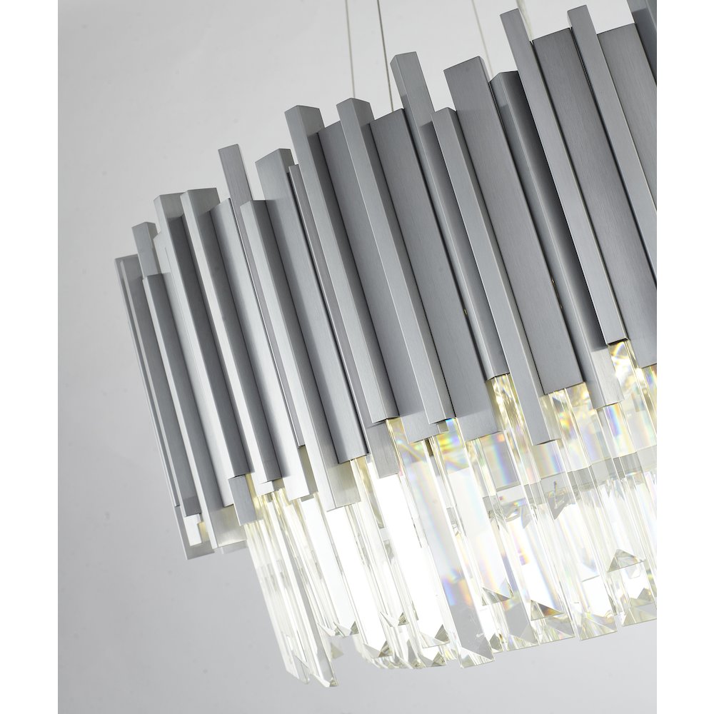 Bethel International Chandelier in Silver Color