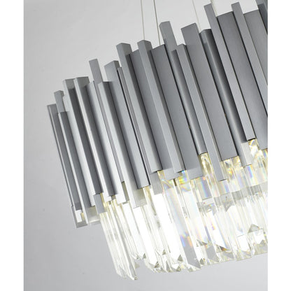 Bethel International Chandelier in Silver Color