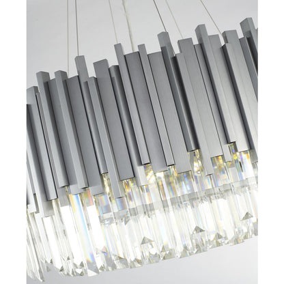Bethel International Chandelier in Silver Color