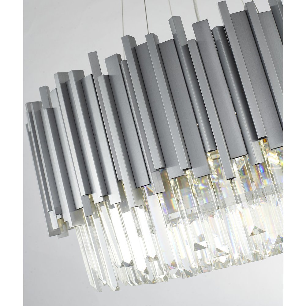 Bethel International Chandelier in Silver Color