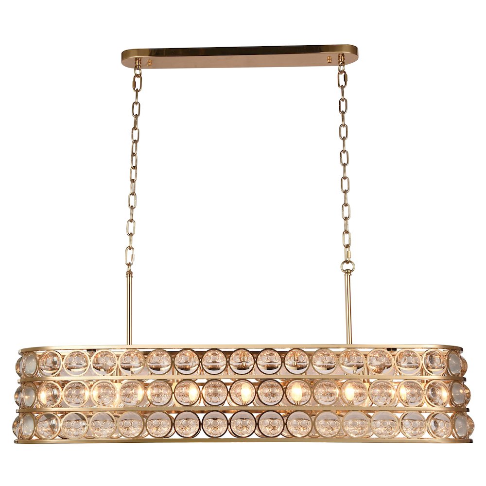 Bethel International Chandelier in Gold Color