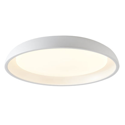 1-Light Matte White LED Flush Mount With An Acrylic Diffuser