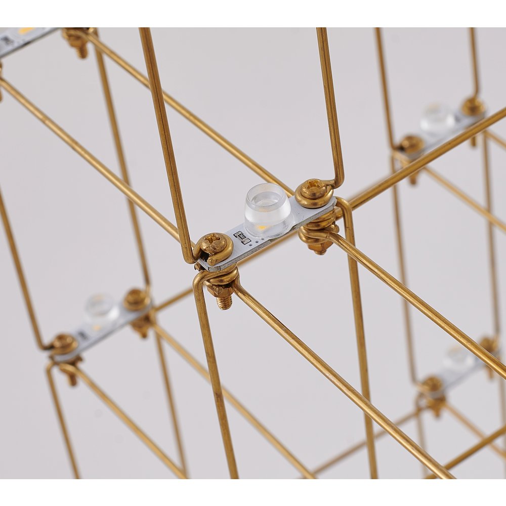 136-Light Gold LED Stainless Steel Floor Lamp