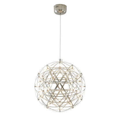 42-Light Satin Nickel Stainless Steel LED Chandelier